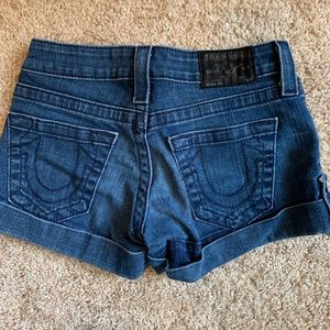 True Religion. Classic Denim Jean shorts!